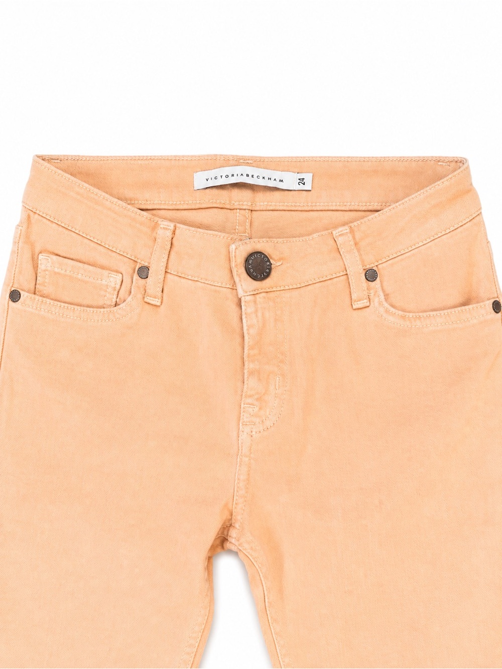 Victoria Beckham Peach Skinny Jeans for Women Size 24 Low Rise Designer Denim - Picture 4 of 6